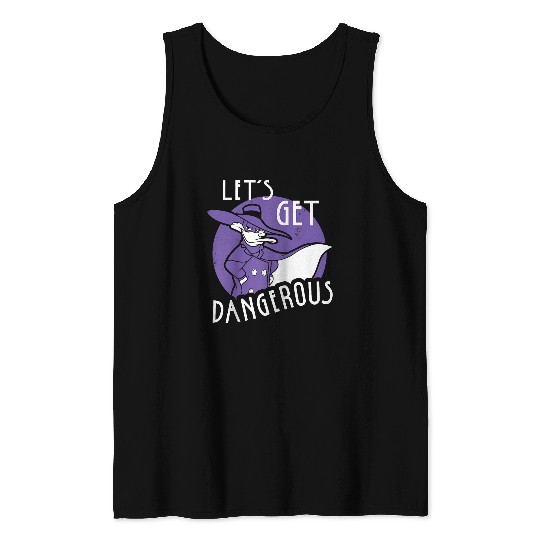 Disney Darkwing Duck Let's Get Dangerous Raglan Baseball Tee Tank Tops
