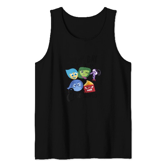 Disney Inside Out Every Day Emotions Raglan Baseball Tee Tank Tops