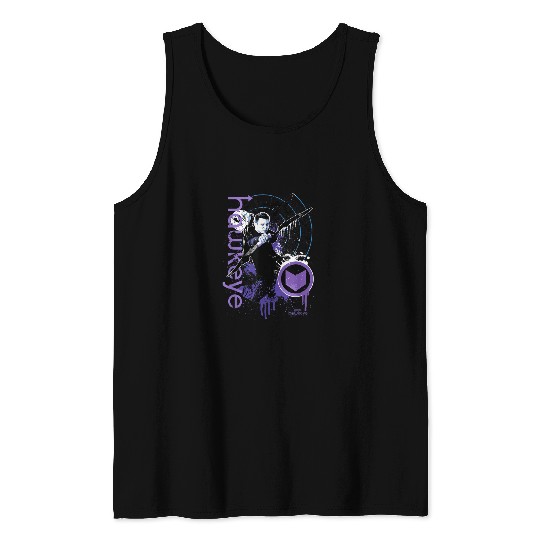 Marvel Hawkeye Disney Plus Target Paint Splatter Tank Tops