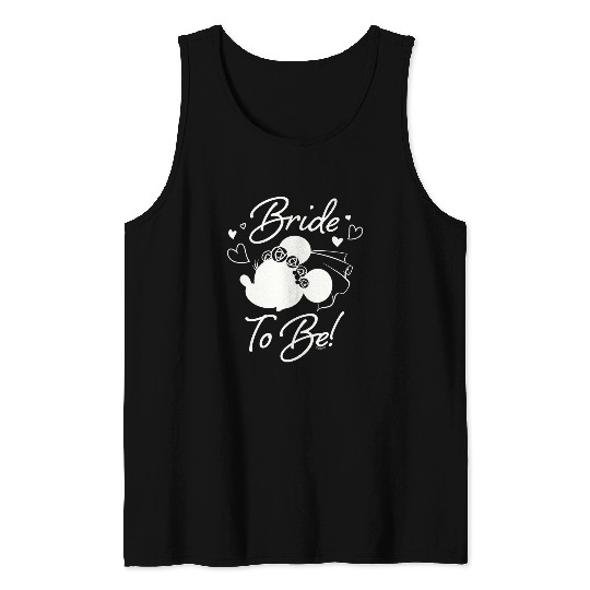 Disney Minnie Mouse Bride to Be Wedding Bridal Bachelorette Tank Tops