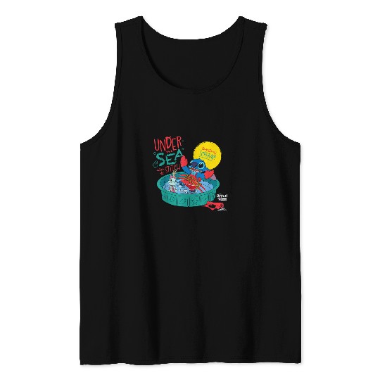 Disney 100 Stitch in Costume Little Mermaid Unde Tank Tops