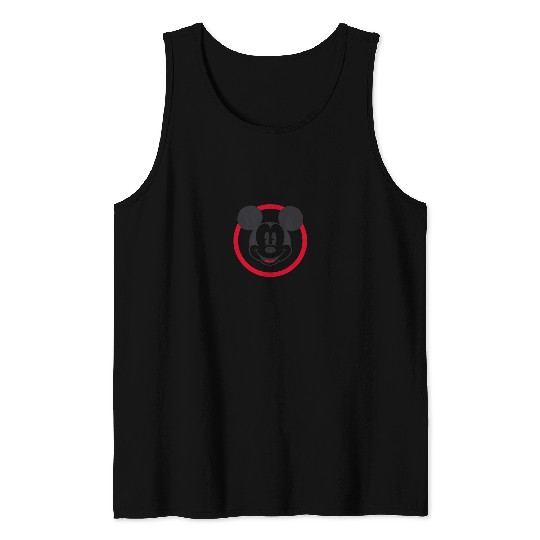 Amazon Essentials Disney Smiling Mickey In Red C Tank Tops