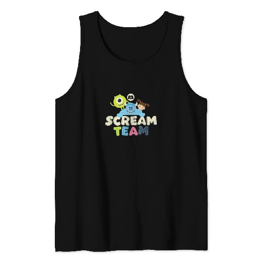 Disney Pixar Monsters Inc Scream Team Adorable C Tank Tops