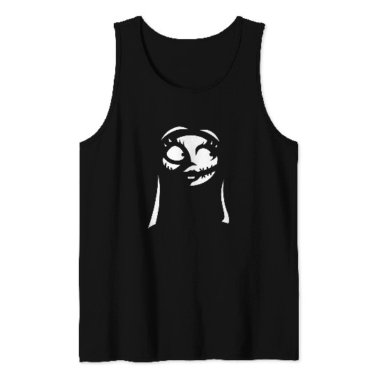disney nightmare bee christmas sally big face Tank Tops