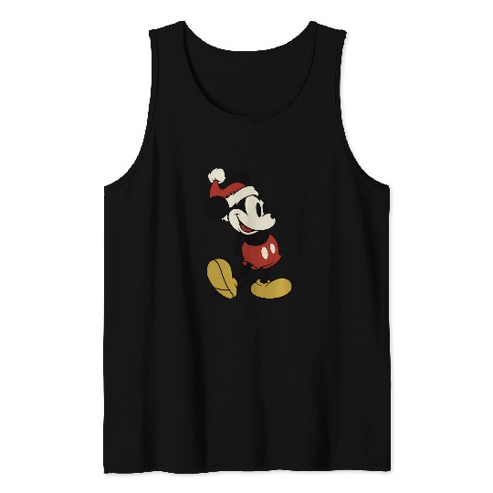 Disney Classic Santa Mickey Mouse Tank Tops