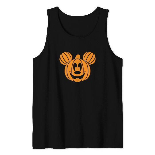 Disney Mickey Mouse Pumpkin Halloween Tank Tops