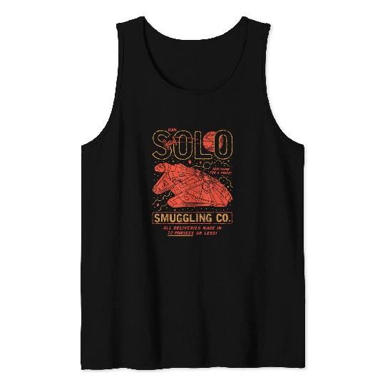 Han Solo Smuggling Co. Poster Disney+ Tank Tops