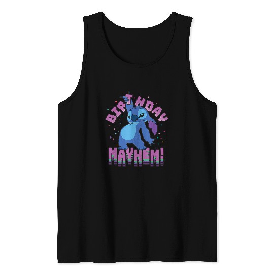 Disney Lilo & Stitch Disco Dance Birthday Mayhem! Tank Tops