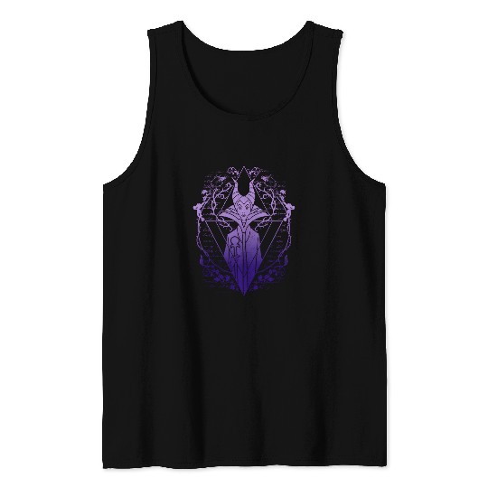 Disney Sleeping Beauty Maleficent Fade Triangle Hoodie Tank Tops