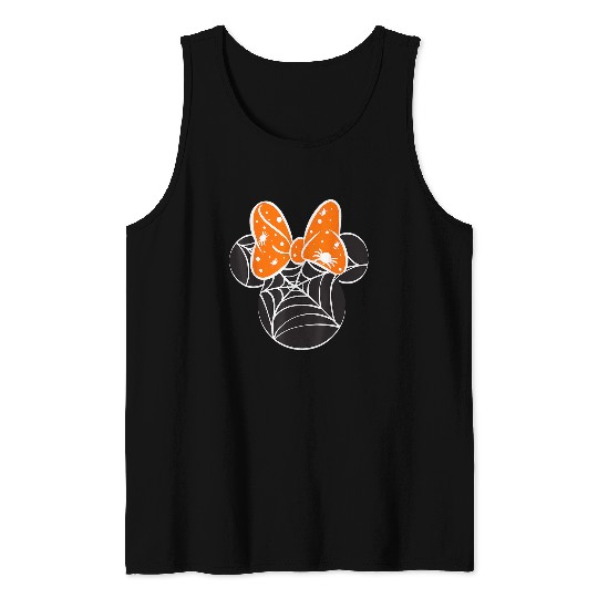 Disney Mickey & Friends Halloween Minnie Spider Web Logo Tank Tops