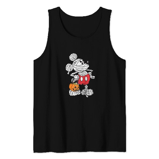 Disney Retro Mickey Mouse Mummy Halloween Raglan Baseball Tee Tank Tops