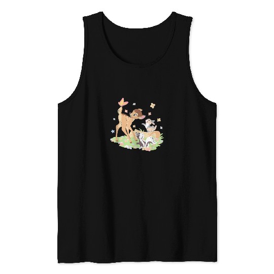 Disney Bambi Thumper Flower Pastel Spring Easter Tank Tops