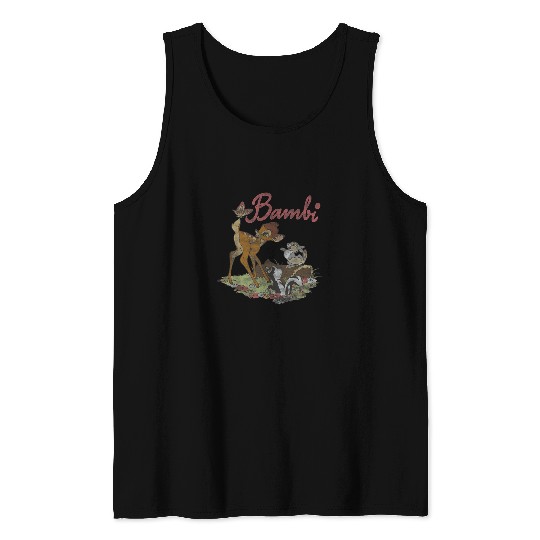 Disney Bambi Group Shot Logo Tank Tops