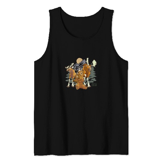 Disney Brother Bear Moose Bear Midnight Mountain Tank Tops