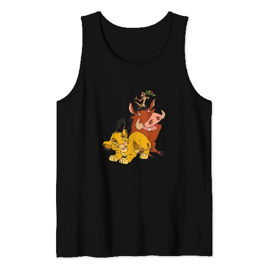 Disneyss The Lion King Young Simba Timon And Pumbaa Tank Tops