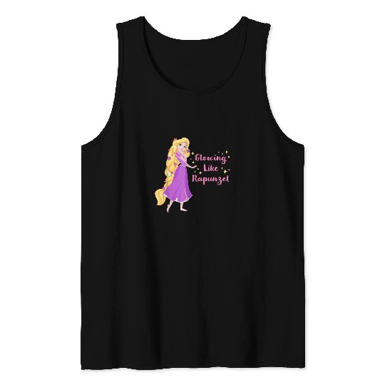 Disney Princess Glowing Like Rapunzel Tank Tops