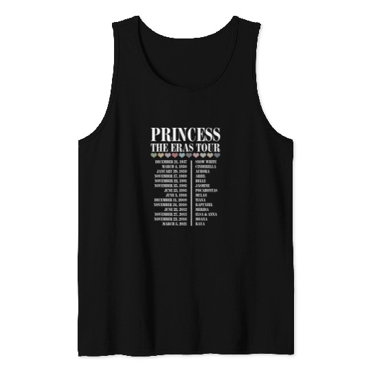 BM Princess Eras Tour Double Sided  Color (4) Tank Tops