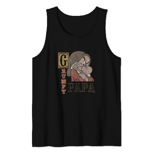 Disneyss Snow White And The Seven Dwarfs Grumpy Papa Tank Tops