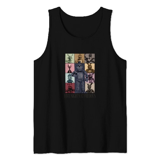 Five Nights At Freddys Eras Tour Tank Tops
