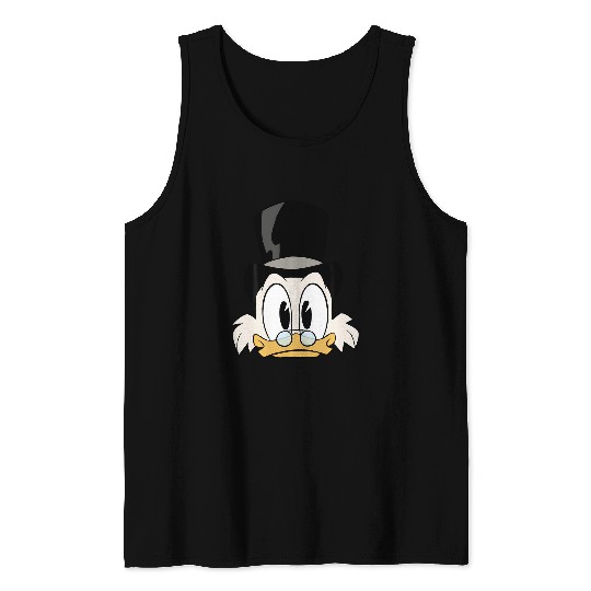 Disney Ducktales Scrooge Mcduck Big Face Tank Tops