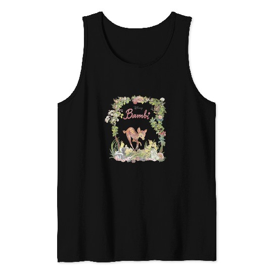 Disney Bambi Floral Portrait Tank Tops