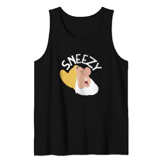 Disneyss Snow White The Seven Dwarfs Sneezy Faces Tank Tops