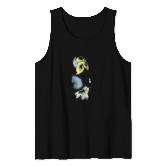 Disney Peter Pan Tinkerbell Airbrush Style Sketch Tank Tops