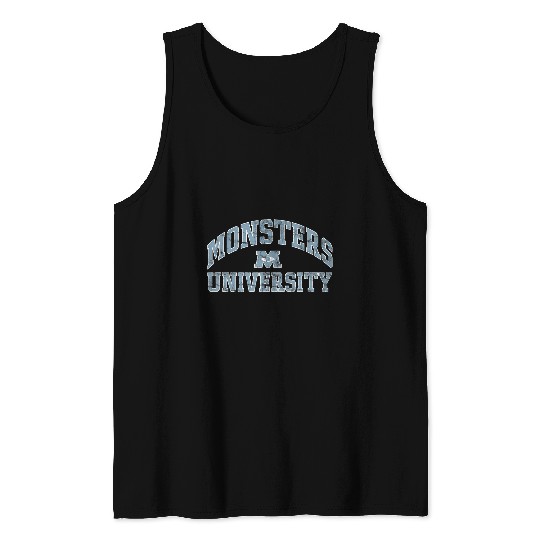 Disney Pixar Monsters University Simple Collegiate Tank Tops