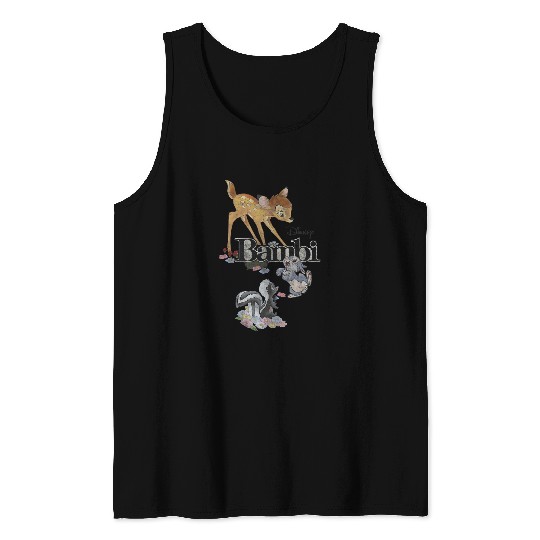 Disney Bambi Group Shot Title Logo Tank Tops