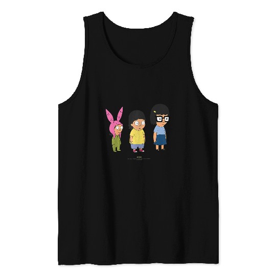 bobs burgers lil kids raglan baseball Tank Tops