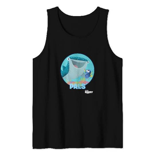Disney Pixar Finding Dory Destiny Biggest Fish Pals Logo Tank Tops