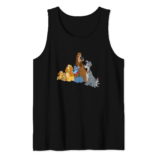 Disneys Lady And The Tramp Dogs Tank Tops