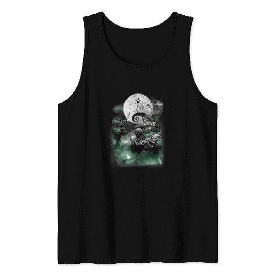 Disneyss The Nightmare Before Christmas Haunted Scene Tank Tops