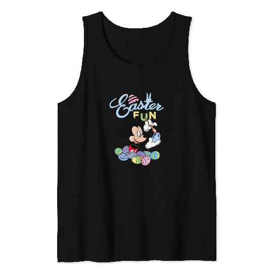 Disney Mickey Mouse Easter Fun Painting Eggs Tank Tops