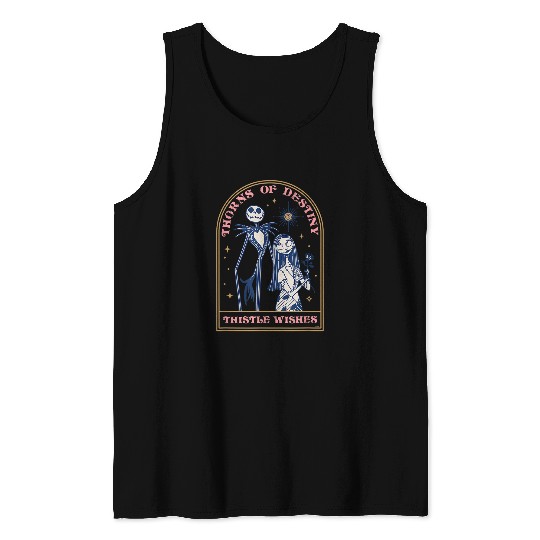 Disneyss The Nightmare Before Christmas Jack And Sally Destiny Tank Tops