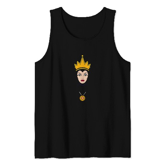 Disneys Villains Evil Queen Big Face Tank Tops