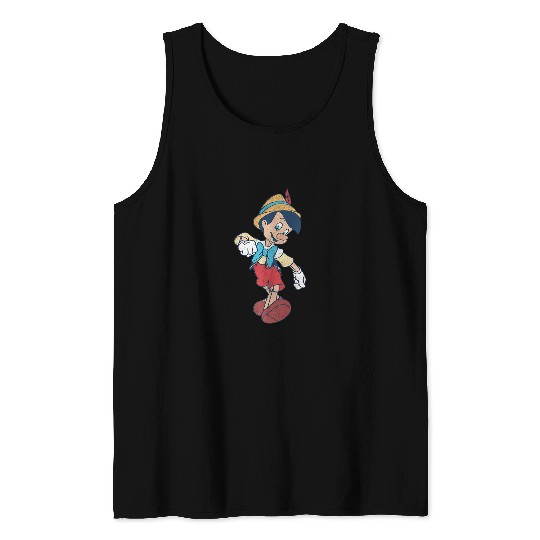 Disneys Pinocchio Vintages Portrait Premium Tank Tops