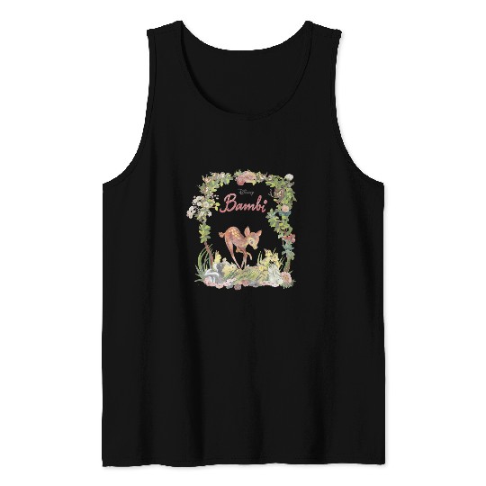 Disney Bambi Floral Portrait Tank Tops