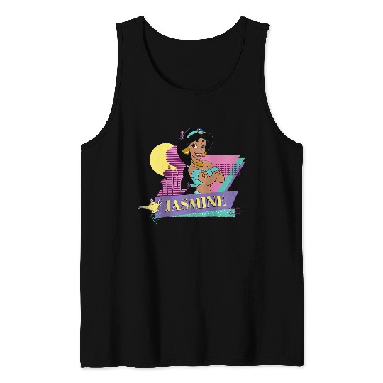 Disneyss Aladdin Retro 90s Couples Matching Princess Jasmine Tank Tops