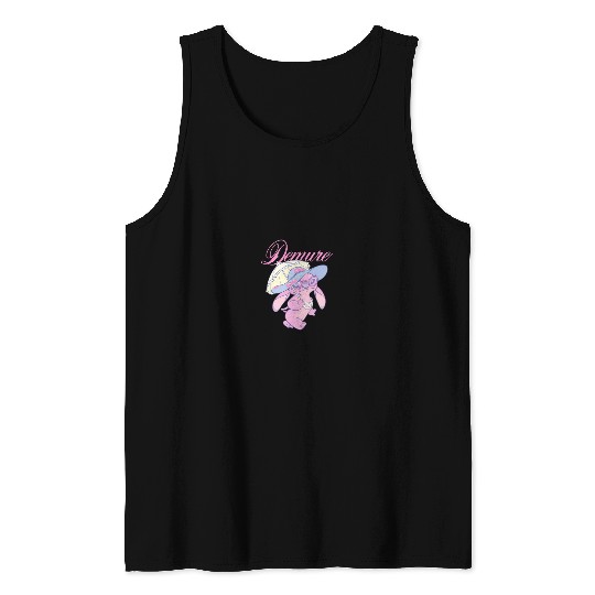 Disneyss Lilo Stitch Cute Fancy Angel Demure Big Chest Logo Tank Tops