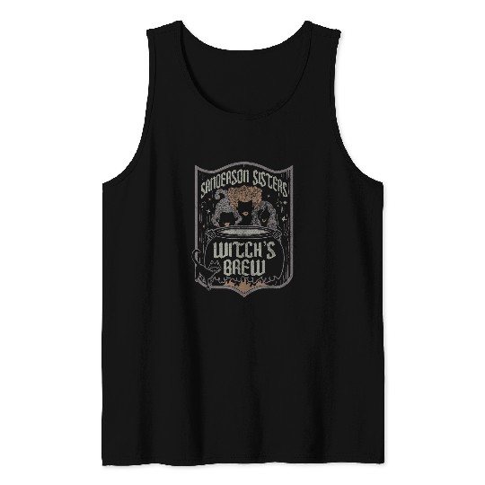Disneyss Hocus Pocus Sanderson Sisters Witch Brew Retro Logo Tank Tops