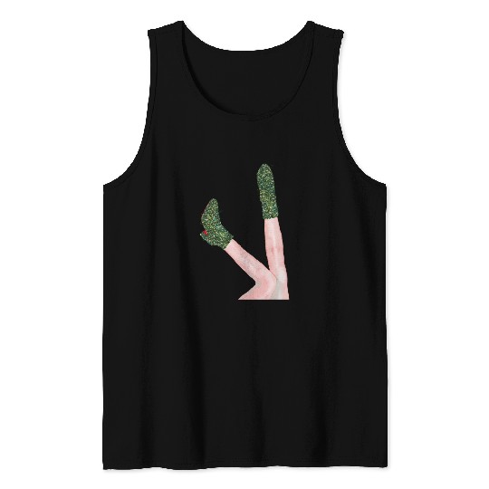 Eras Tour Green Glitter Boots/Lavender Haze Tank Tops