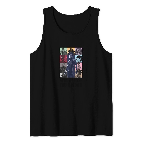 Spider-Verse Eras Tour (With Title) Tank Tops