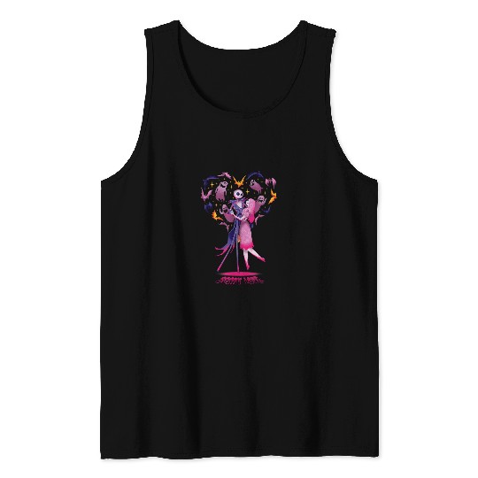 Disney The Nightmare Before Christmas Jack Sally Tank Tops