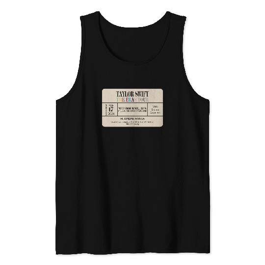 Melbourne N2 Eras Tour Commemorative Ticket Tank Tops