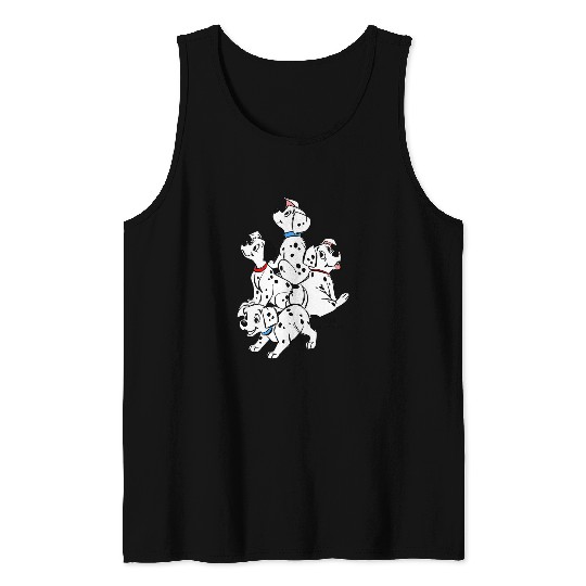 Disney 101 Dalmatians Group Shot Puppies Tank Tops