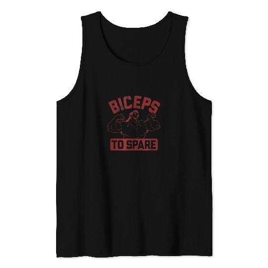 Disney Beauty And The Beast Gaston Outline Bicep Tank Tops