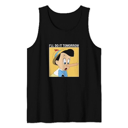 Disney Pinocchio I'll Do It Tomorrow Tank Tops