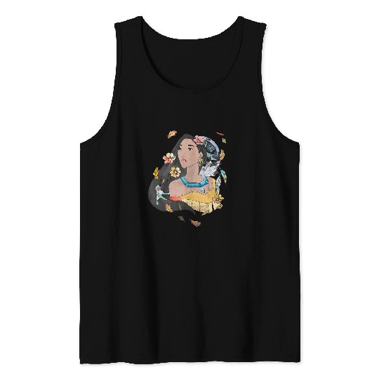 Disneys Pocahontas Dream Catcher Sketch Portrait Tank Tops
