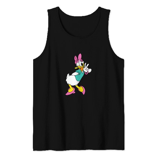 Disney Mickey Friends Daisy Duck Small Pose Tank Tops